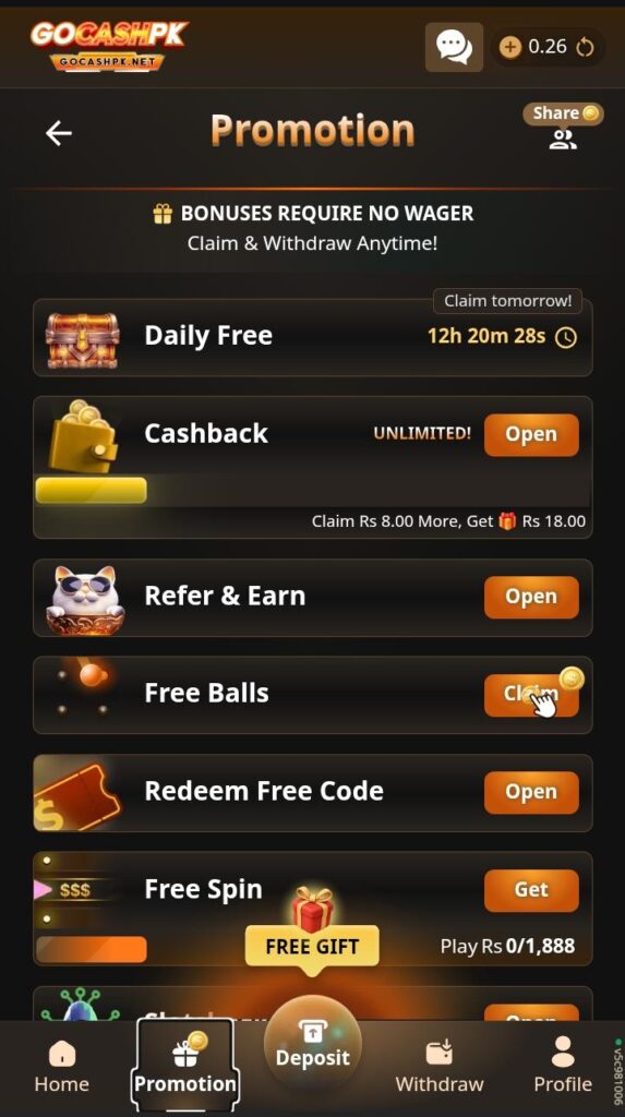 GOCASHPK Game